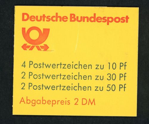 Bund Markenheftchen Nr. 22II ad K2 oZ postfrisch