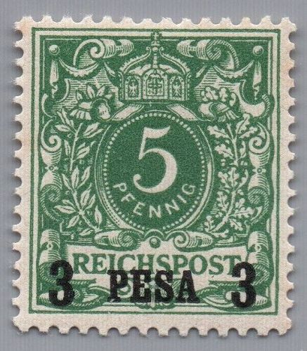 Dt. Kolonien Deutsch Ostafrika Michel Nr. 2 ungebraucht m. Falz geprüft