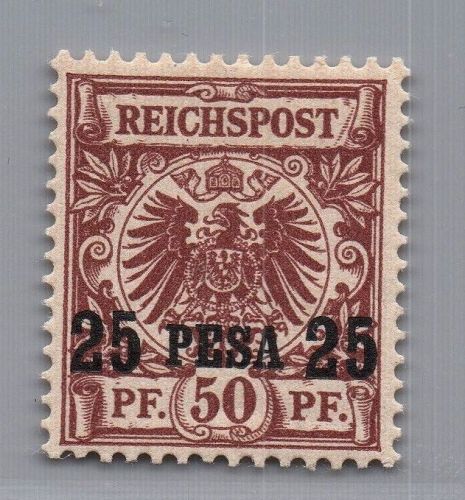 Dt. Kolonien Deutsch Ostafrika Michel Nr. 5 IIb ungebraucht m. Falz geprüft