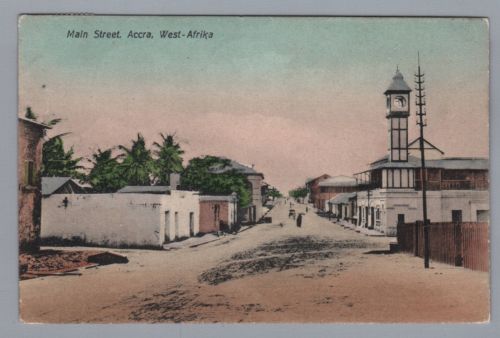 Dt. Kolonien Togo Ansichtskarte Accra Hauptstrasse , Lome. 1911