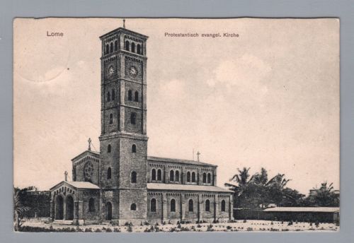 Ansichtskarte Kamerun - Lome Protestantisch evangelische Kirche , Duala 1912