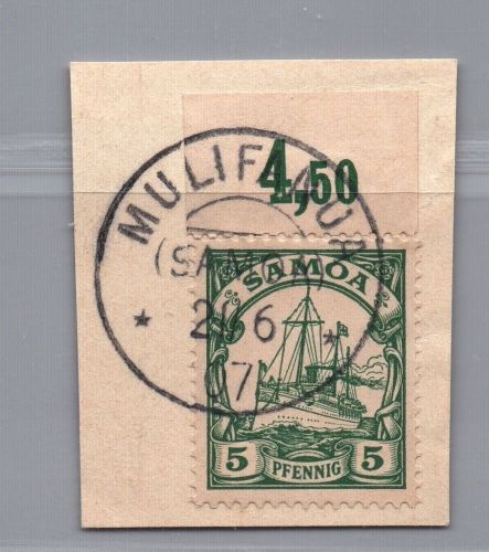 Deutsche Kolonien Samoa Michel Nr. 8 gestempelt Mulifanua