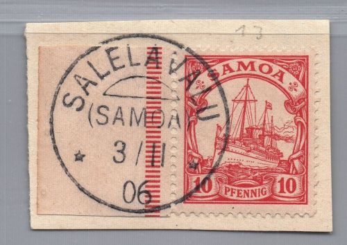 Deutsche Kolonien Samoa Michel Nr. 9 gestempelt Salelavalu