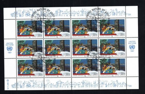 UNO New York Kleinbogen Michel Nr. 540 + 541 gestempelt