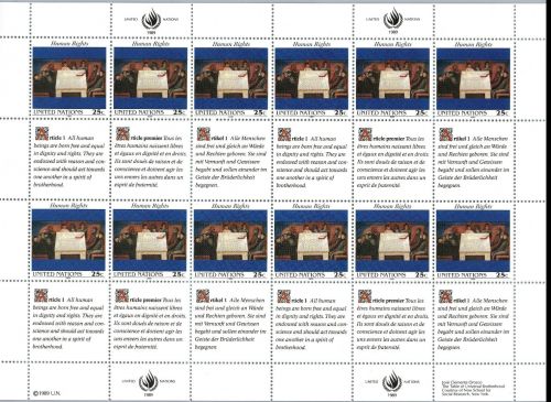 UNO New York Kleinbogen Michel Nr. 595 + 596 postfrisch