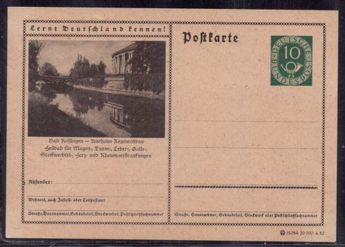 Bund Ganzsachen Postkarte - lernt Deutschland kennen - ungebraucht