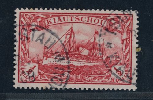 Deutsche Kolonien Kiautschou Michel-Nr. 24B gestempelt