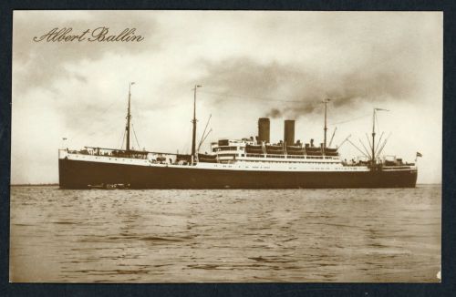 Ansichtskarte Passagier Dampfer Albert Ballin ungebraucht