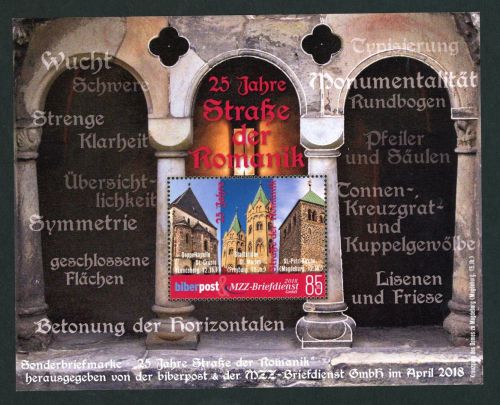 Privatpost Biberpost Magdeburg 25 Jahre S. d. Romantik postfrisch