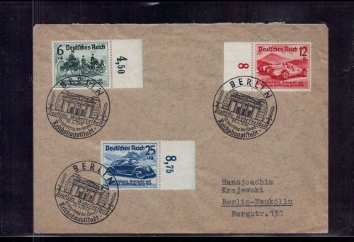 DR Brief - IAA / Automobil Ausstellung Berlin - mit SST + Rand 1939