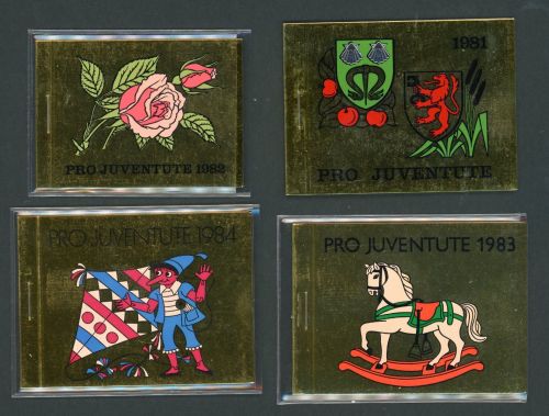 Schweiz Markenheftchen Pro Juventute 1981 - 1984 postfrisch