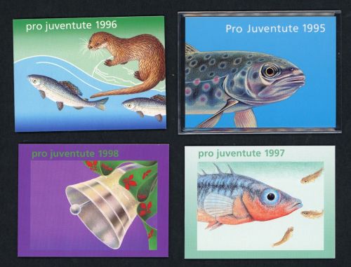 Schweiz Markenheftchen Pro Juventute 1995 - 1998 postfrisch