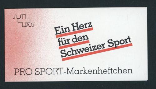 Schweiz Markenheftchen Pro Sport 1986 gestempelt