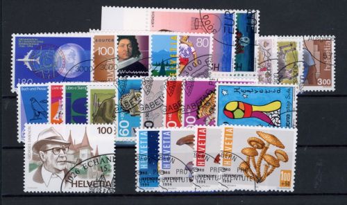 Schweiz Jahrgang 1994 Michel Nummer 1516 - 1539 gestempelt
