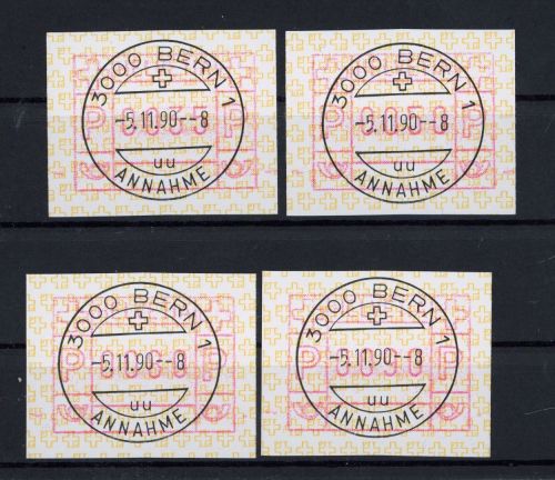 Schweiz Automatenmarken Lot Michel Nr. 4 gestempelt