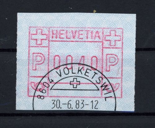 Schweiz Automatenmarken Lot Michel Nr. 3 gestempelt