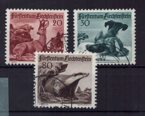 Liechtenstein Michel Nummer 285 - 287 gestempelt