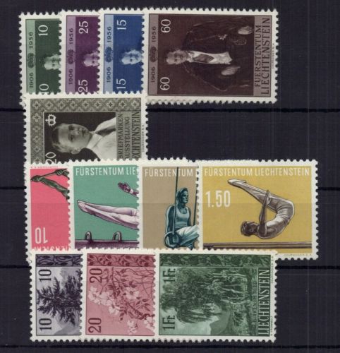 Liechtenstein Michel Nummer 348 - 359 postfrisch