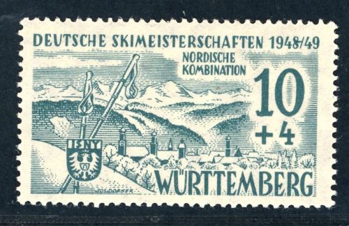 All. Besetzung Franz. Zone Württemberg Michel Nr. 38 PLF I postfrisch