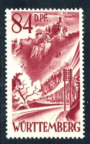 All. Besetzung Franz. Zone Württemberg Michel Nr. 26 PLF III postfrisch