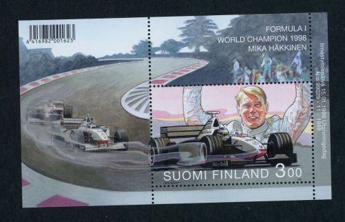 Finnland Block Nummer 20 postfrisch Mika Häkkinen , Formel 1