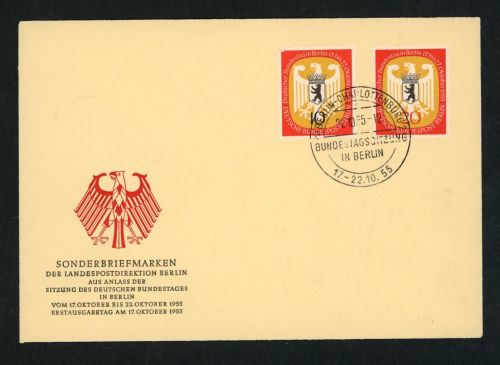 Berlin FDC Michel Nummer 129 + 130