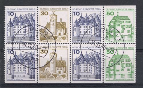 Berlin Zusammendrucke Hblatt 19 gestempelt