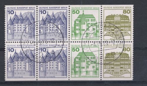 Berlin Zusammendrucke Hblatt 21 gestempelt