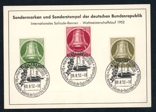 Erinnerungskarte Internationales Solitude Rennen 1952