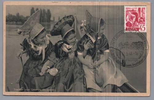 Alliierte Besetzung Franz. Zone Baden Trachten Untersee Bodensee - SST 1948
