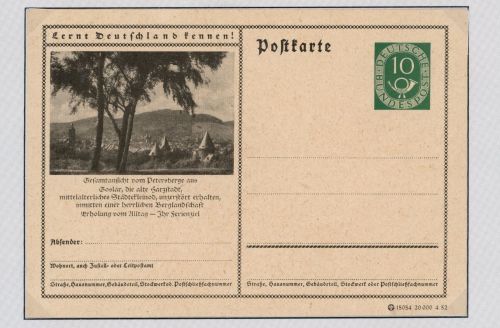 Bund Ganzsache P16I ungebraucht