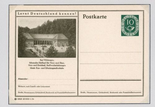 Bund Ganzsache P17 ungebraucht