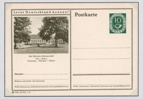 Bund Ganzsache P17 ungebraucht
