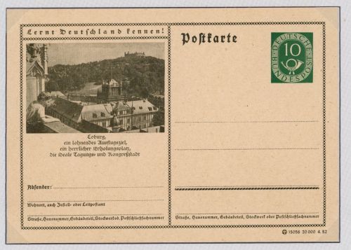 Bund Ganzsache P16II ungebraucht