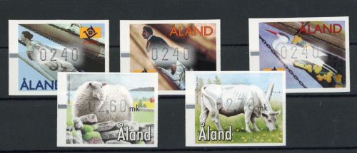 Aland Automatenmarken Michel Nummer 8 - 12 postfrisch