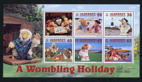 Alderney Block Nummer 7 postfrisch