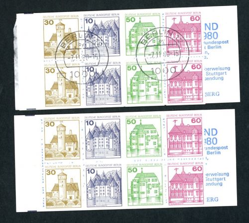 Berlin Markenheftchen 12b (MH 12b ) postfrisch + gestempelt