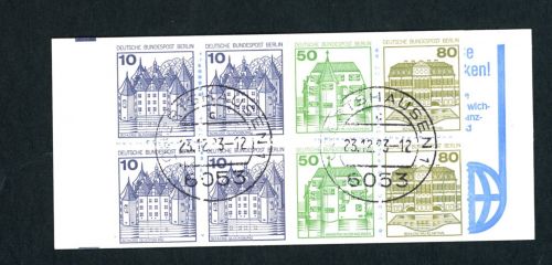 Berlin Markenheftchen 13a (MH 13a ) gestempelt