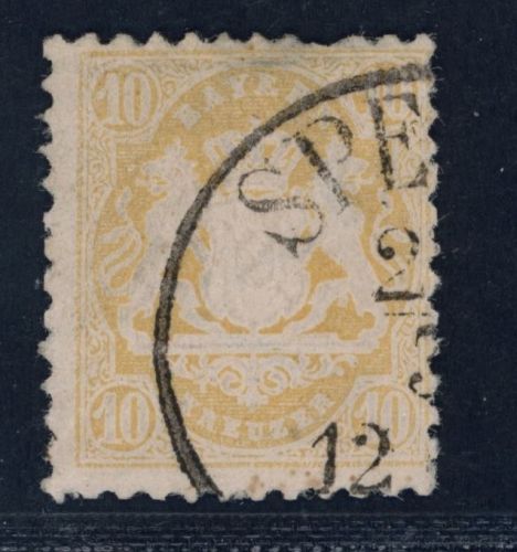 Bayern Michel Nummer 29 X gestempelt mit Zahnfehler