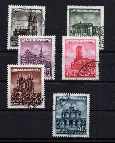 DDR Michel Nummer 491 - 496 gestempelt