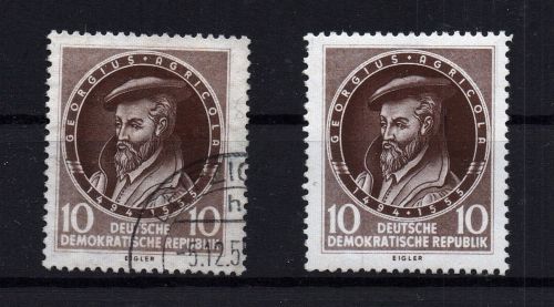 DDR Michel Nummer 497 postfrisch + gestempelt