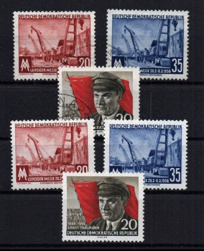 DDR Michel Nummer 518 - 520A postfrisch + gestempelt