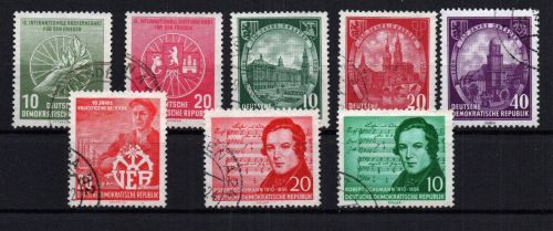 DDR Michel Nummer 521 - 529 gestempelt