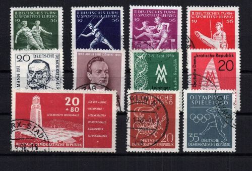DDR Michel Nummer 530 - 540 gestempelt