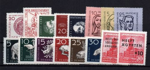 DDR Michel Nummer 543 - 558 postfrisch