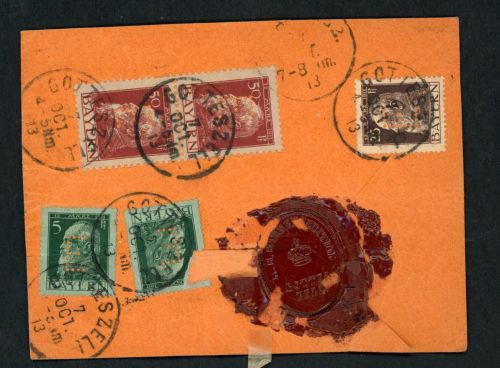 Bayern Briefstück Gotteszell mit Siegel