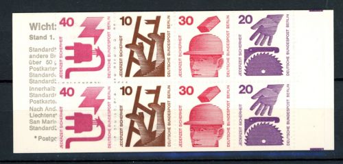 Berlin Markenheftchen 9cI (MH 9cI ) postfrisch