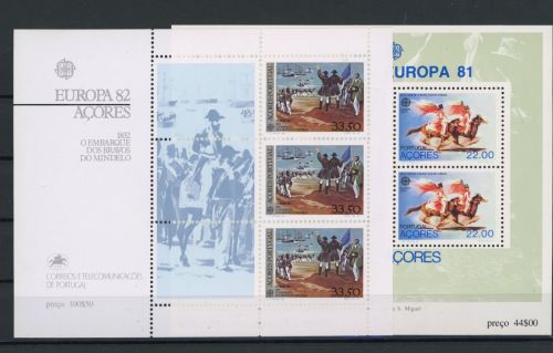 Portugal Azoren Block 2 + 3 postfrisch