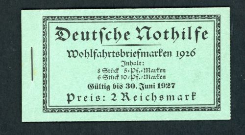 Deutsches Reich Markenheftchen 23.1 postfrisch vollständig