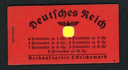 Deutsches Reich Markenheftchen 37.1 postfrisch vollständig